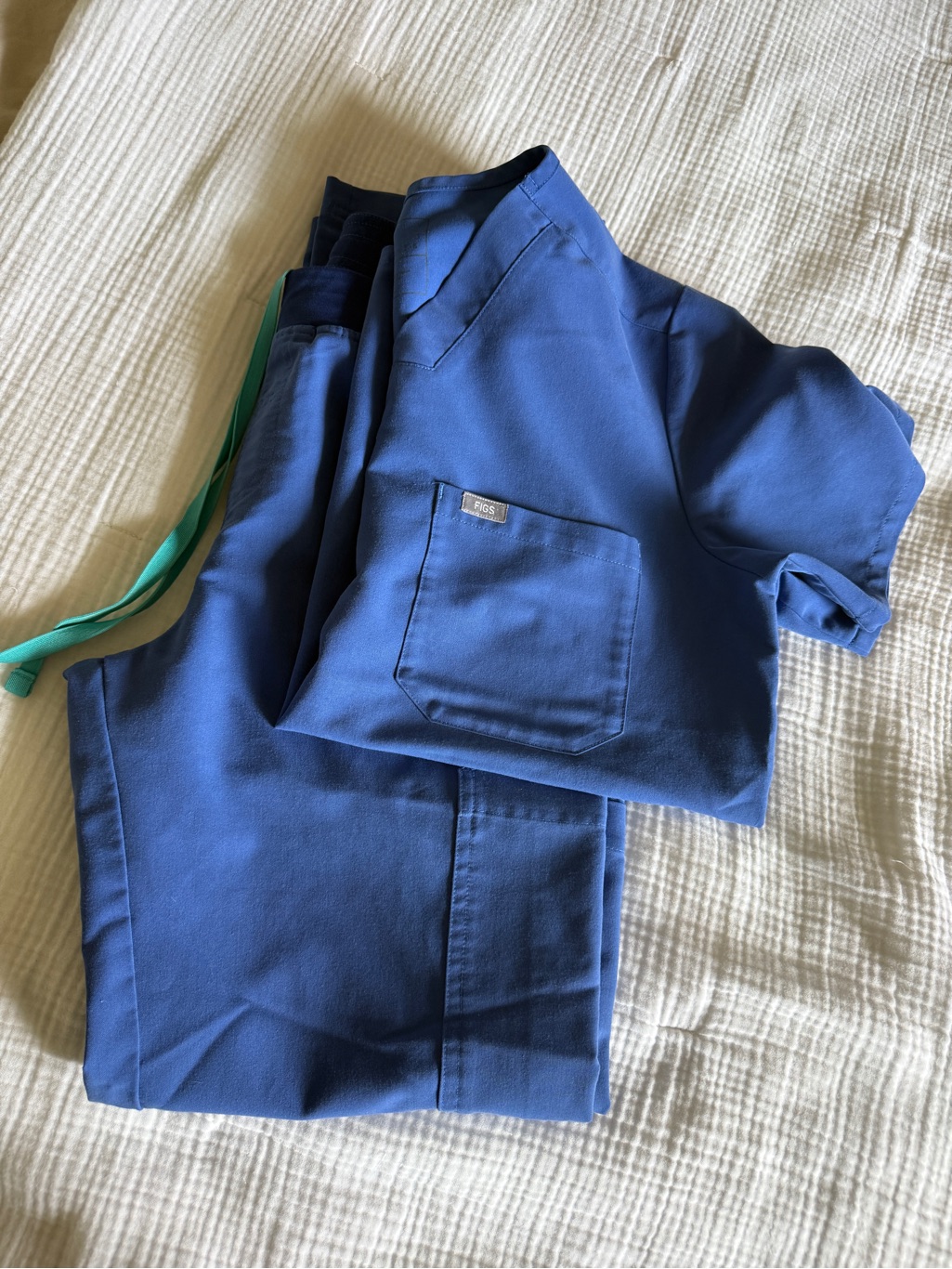 Figs Men's Royal Blue Scrub Set - Top & Pants